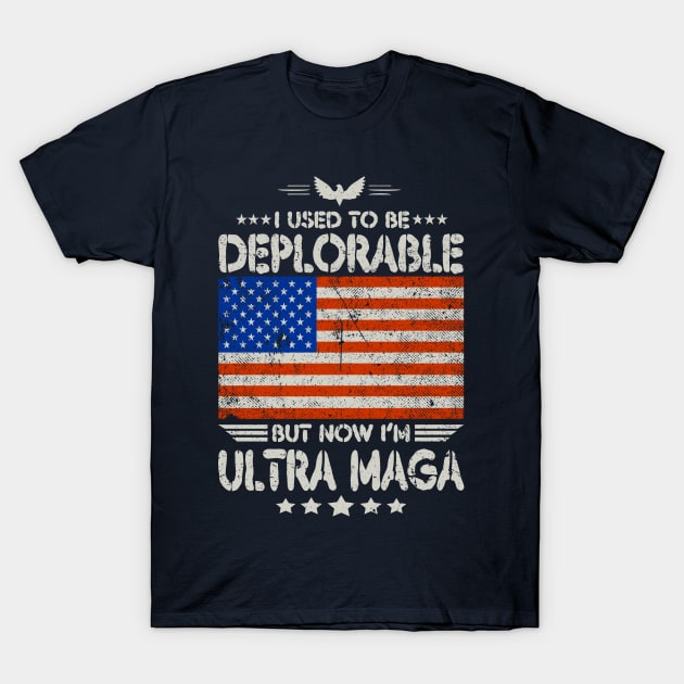 Ultra-Maga Flag T-Shirt by Etopix